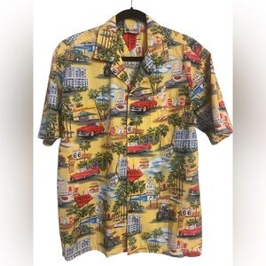 Aloha Republic Route 66 Memories Men's Shirt EUC XL